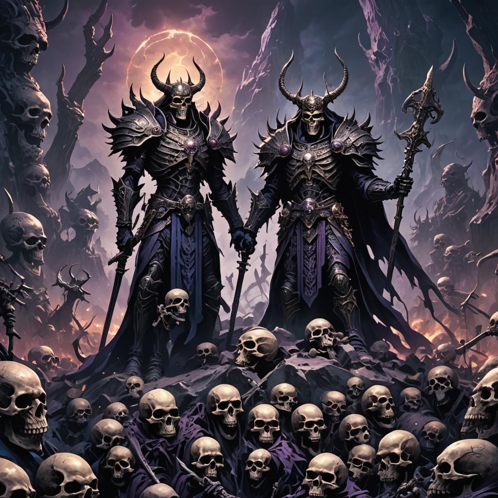 Overlord of Death on Mountain of Skulls
