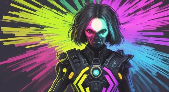 Abstract Concept Art of Ecnerwal's Neuroplastic Synesthesia