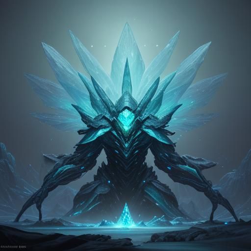 Enormous Radiant Insectoid Body in Fantasy Concept Art