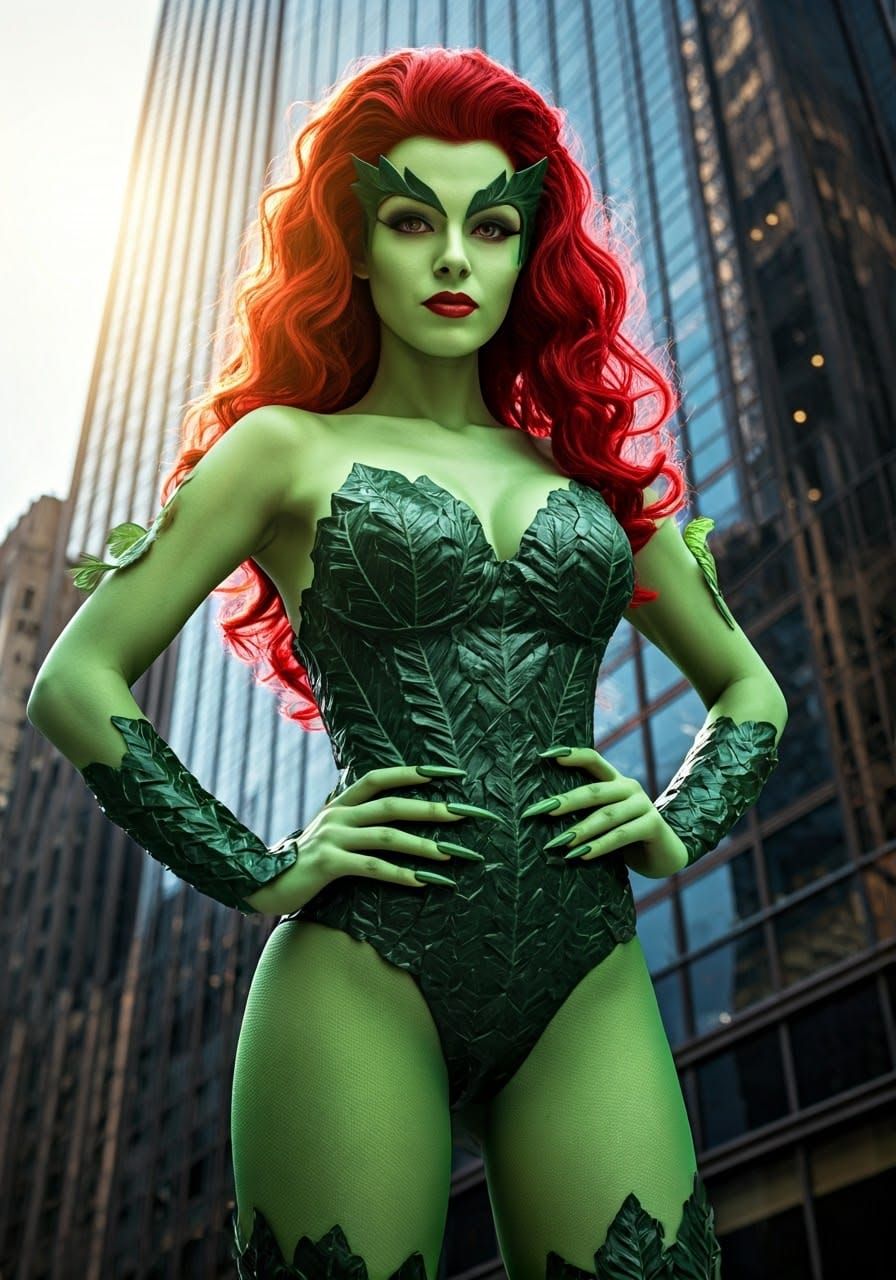 Poison Ivy in 1980s Aerobics Chic