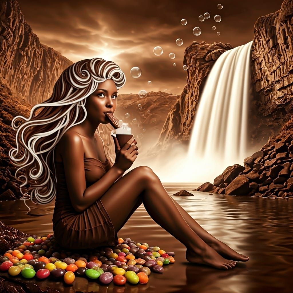 Chocolate Girl by Chocolate Waterfall: A Sweet Dream