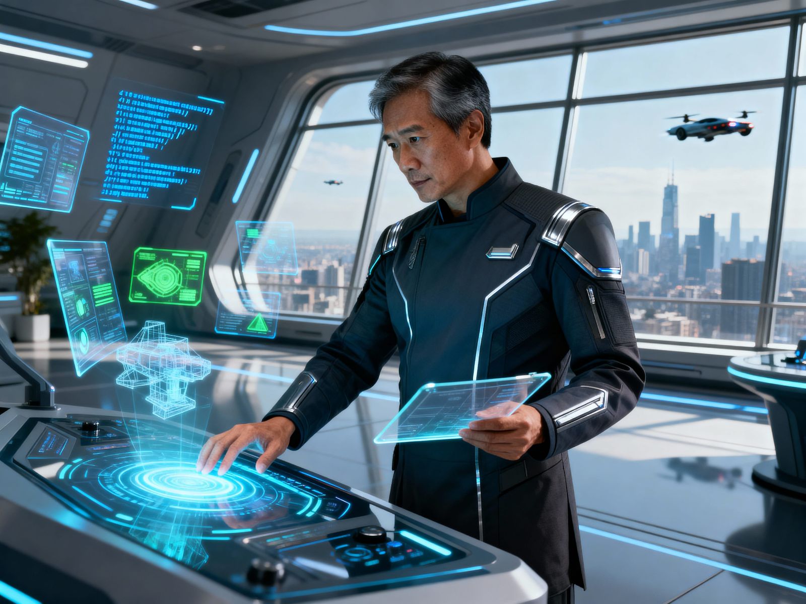 Anthropomorphic Rabbit Portrait with Mechanical Augmentation...