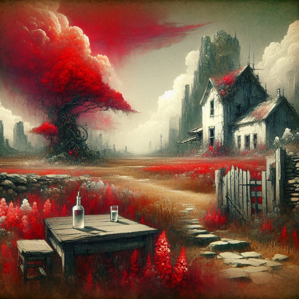 Post-Apocalyptic White House in Atmospheric Style