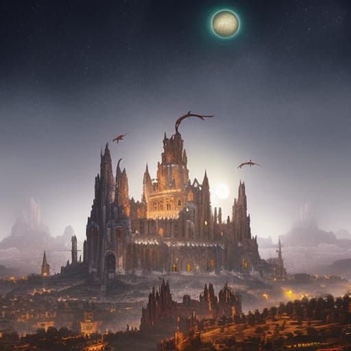 Warhammer 40k Holy Terra: Gothic City on Terraformed Moon