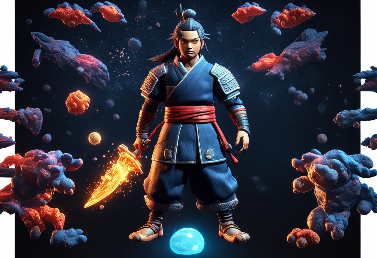 Epic 3D Toy Collector in Cinematic Style