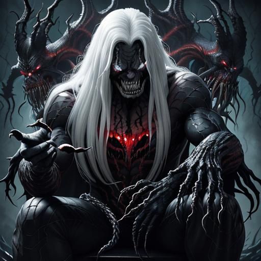 Menacing Knull Portrait in Gothic Horror Style