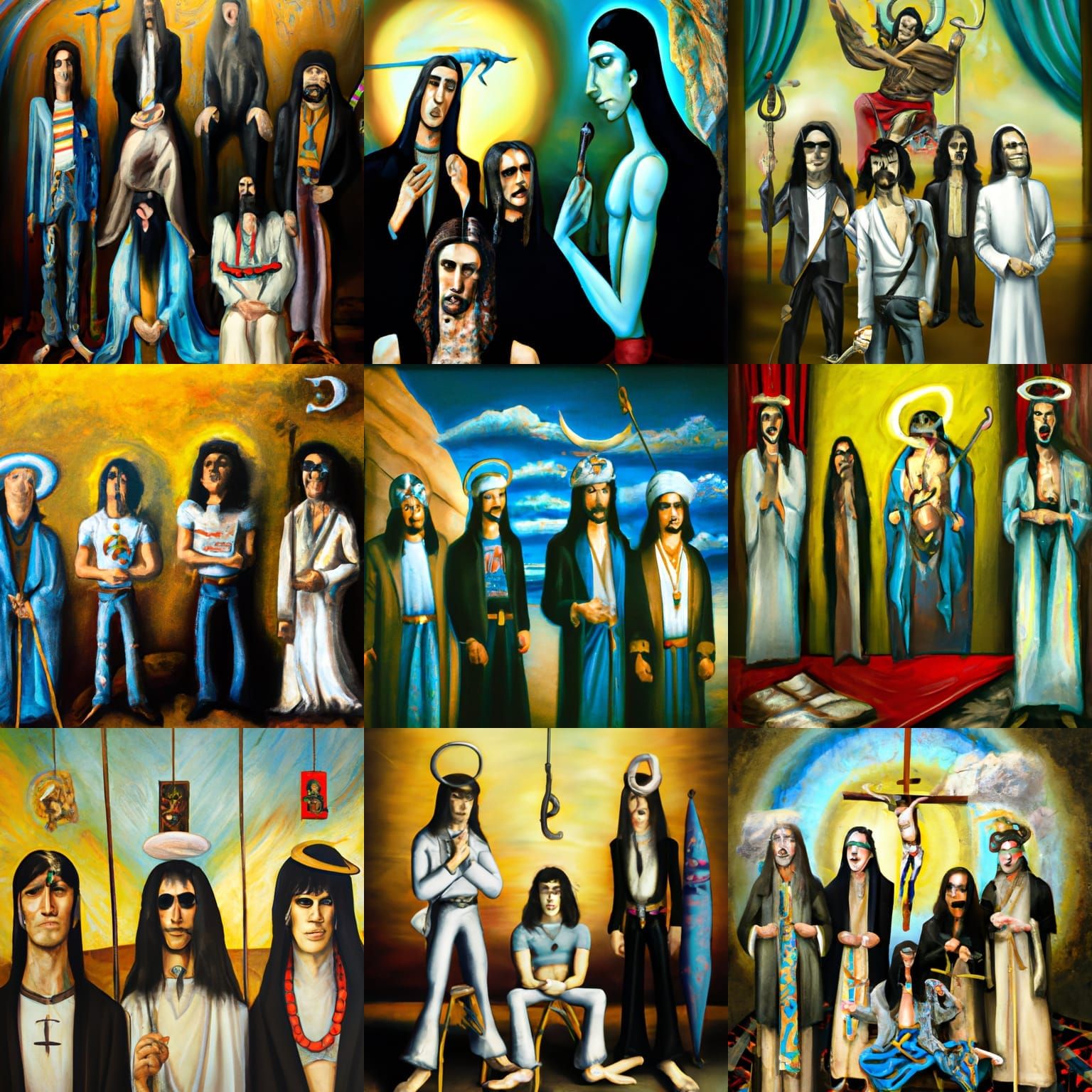 Ramones as Biblical Figures in Surrealist Masterpiece