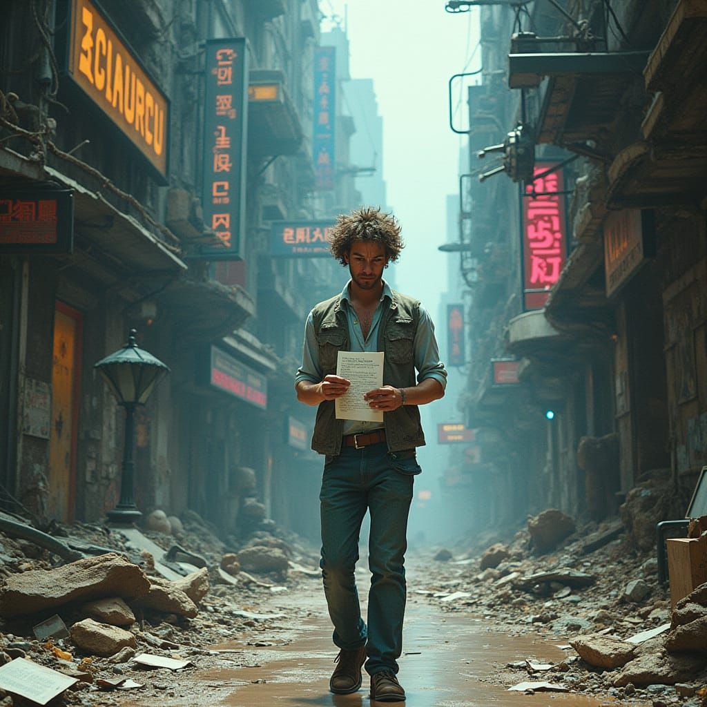 Arthur Rimbaud in Cyberpunk City: A Fever Dream