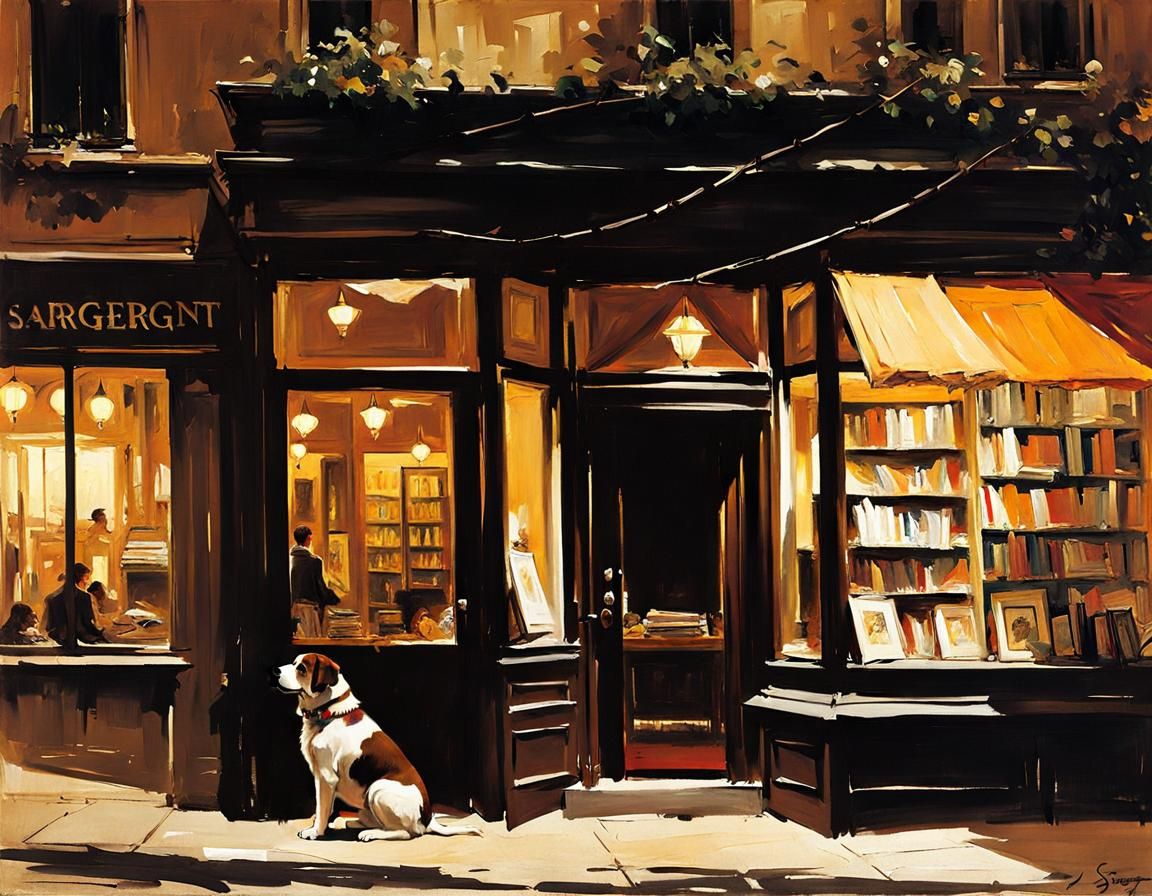 Sargent-Inspired Street Scene at Night