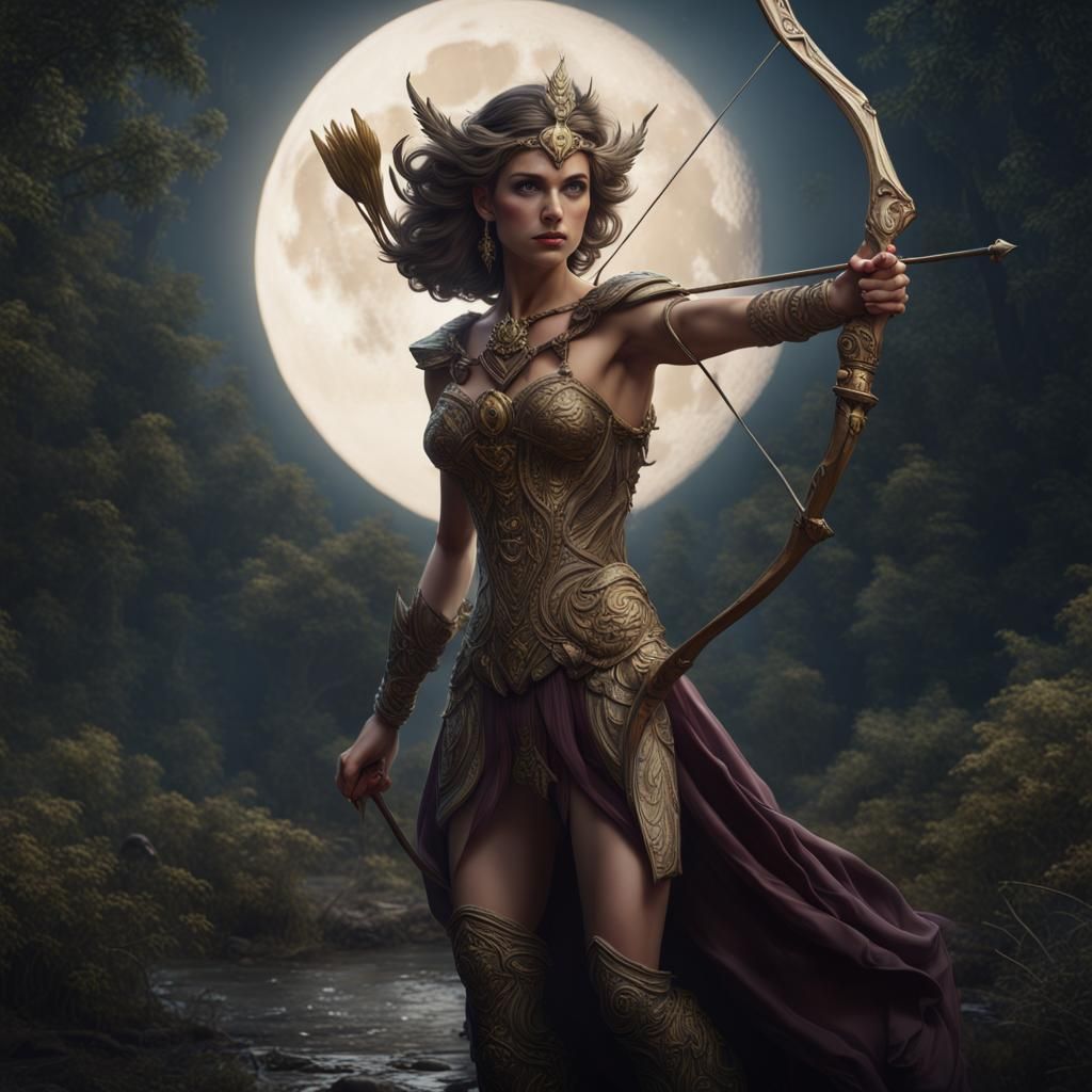 Goddess Diana: Huntress of Nature and Moon