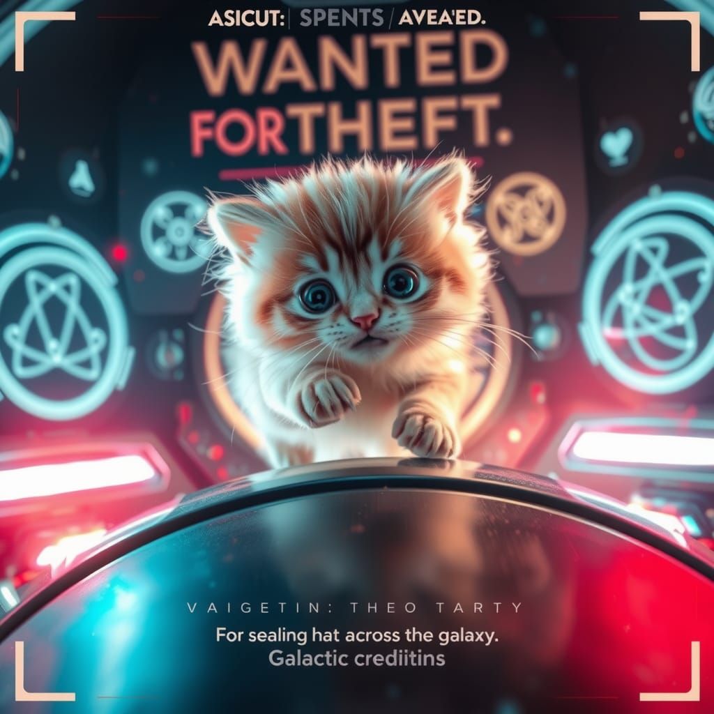 Wanted Kitten: Galactic Theft in Cyberpunk Style
