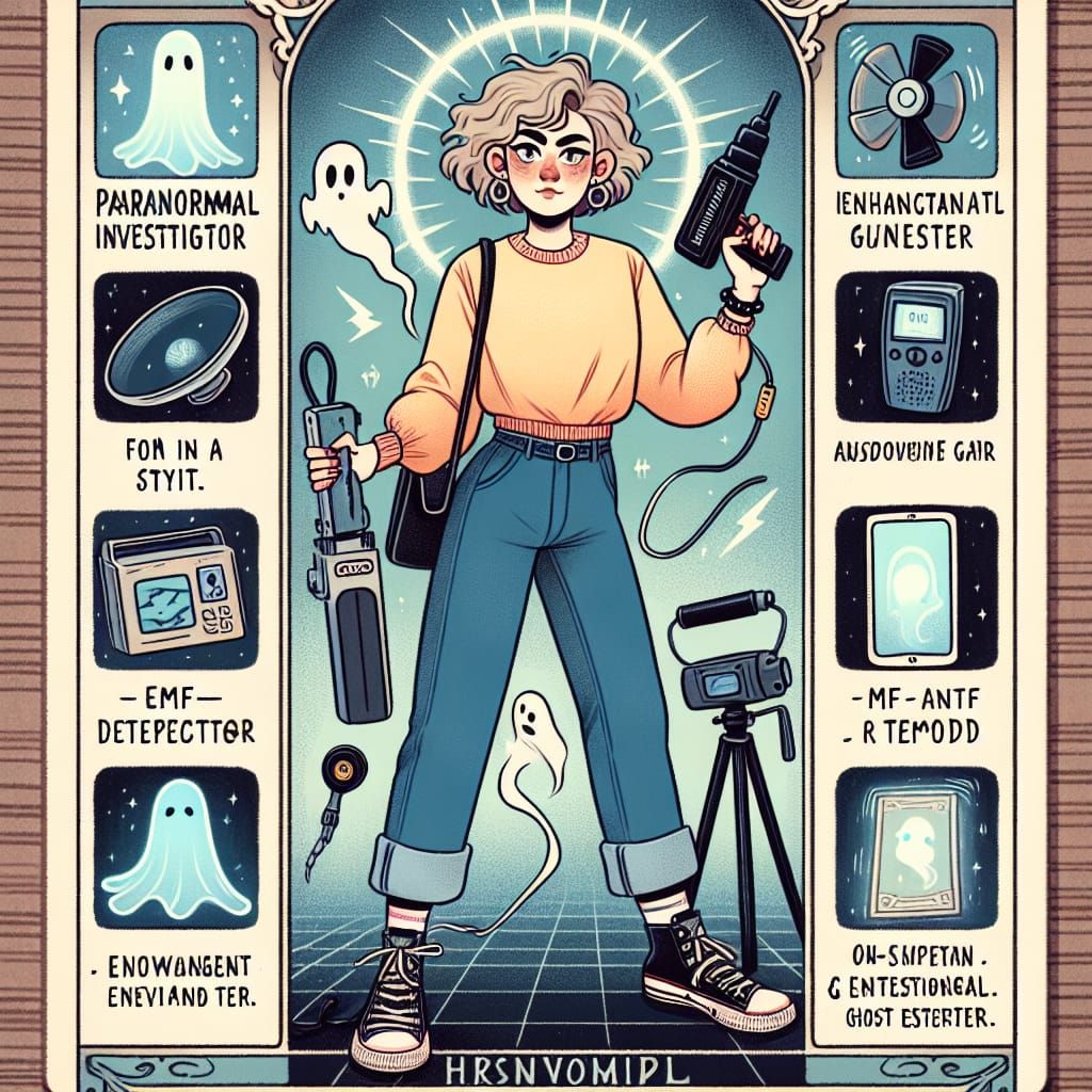 Paranormal Investigator Tarot Card