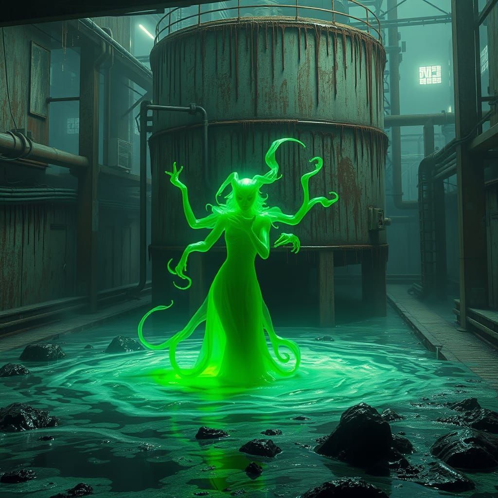 Toxic Spirit Emerges in Cyberpunk Wasteland