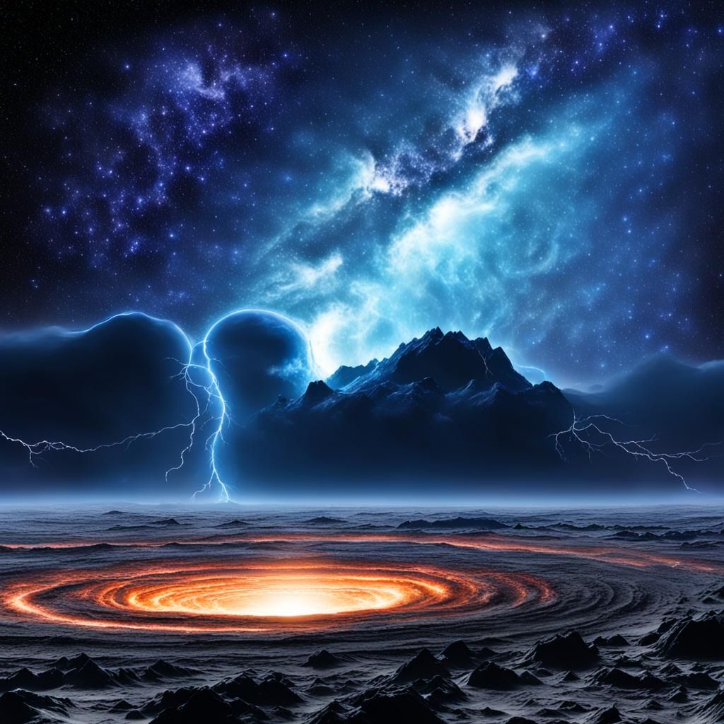Spectacular Intergalactic Storm