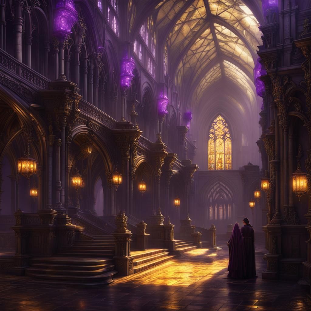 Gothic Metropolis in Dark Fantasy Concept Art