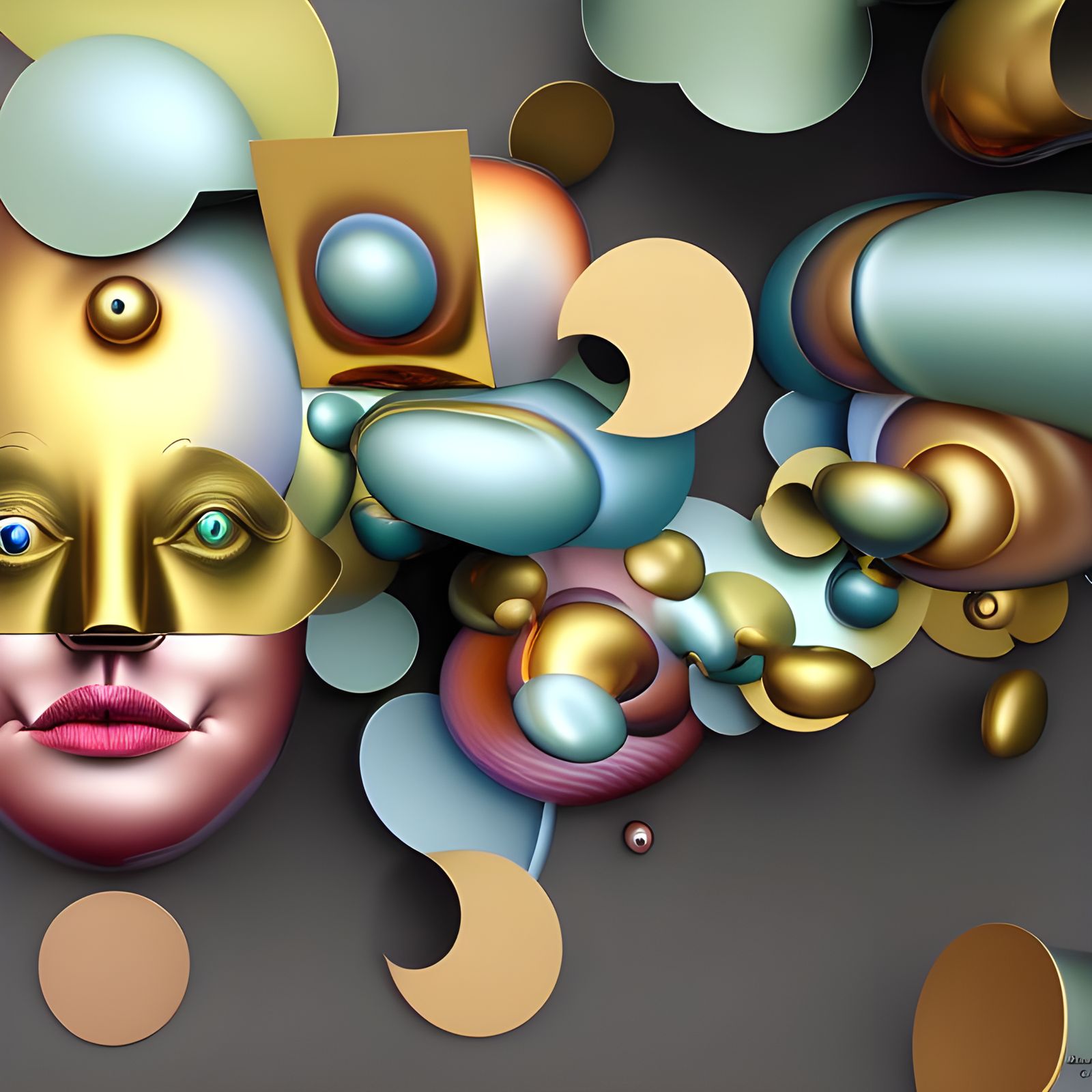 Abstract 3D Fractals in Ultrarealistic Style