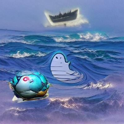 Ghostly Wailord's Peaceful Deep Sea Search