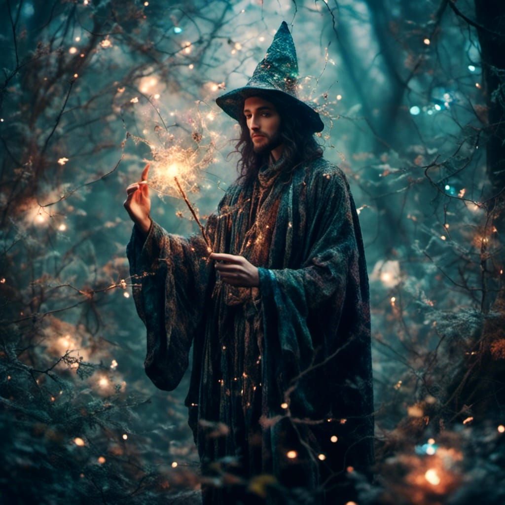 Wizard's Double Exposure Fantasy Adventure