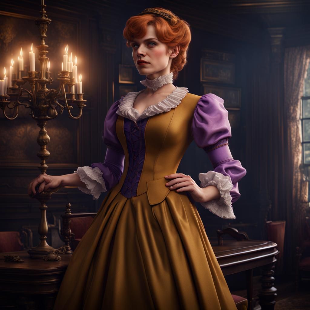 Daphne Blake in Victorian Dress: Hyperrealistic Art