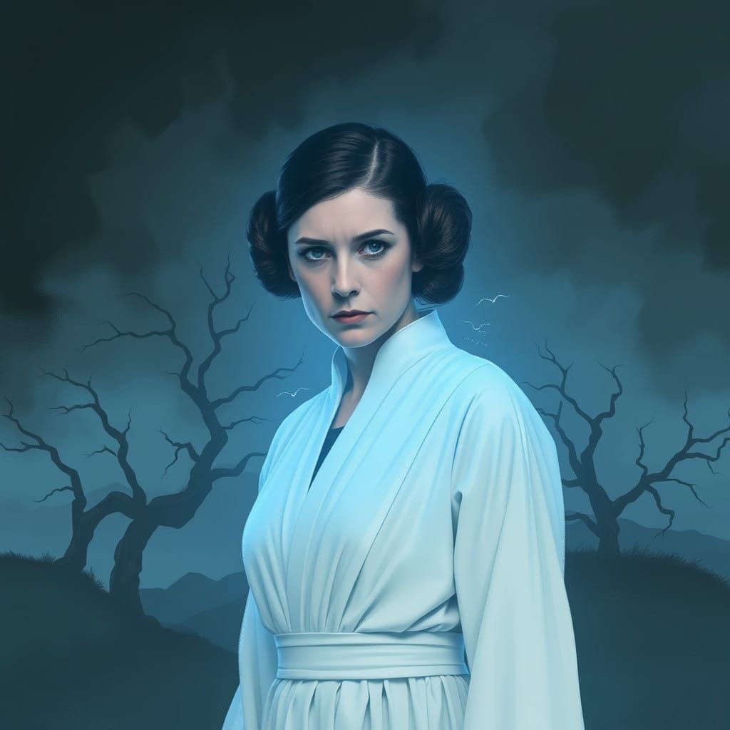 Holographic Leia Conveys Urgent Message to Luke Skywalker in...