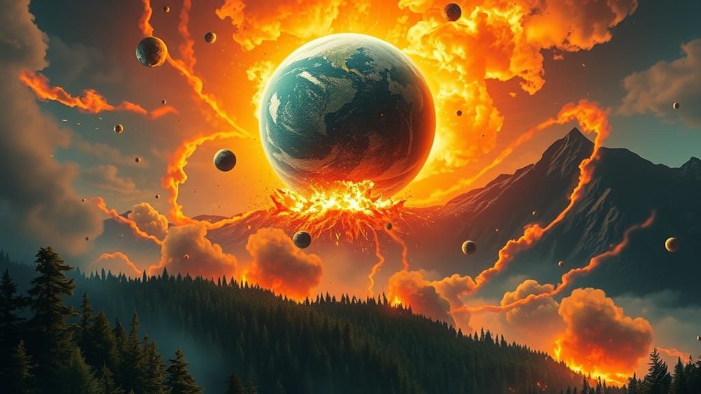 Chicxulub Asteroid Impact: Apocalyptic Explosion