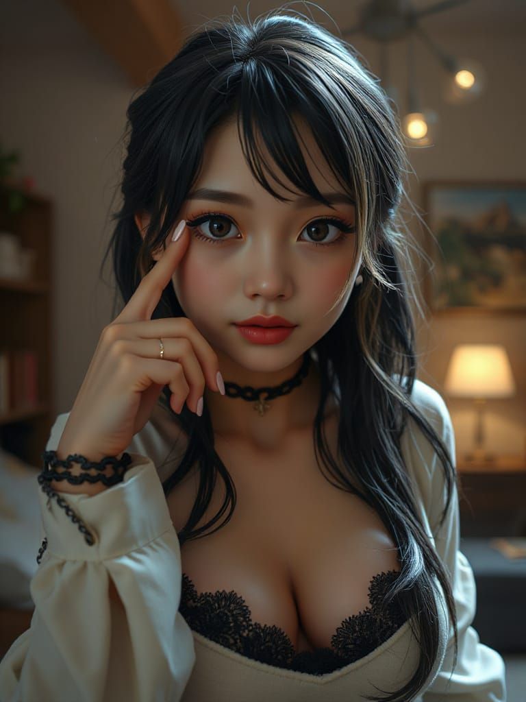 Pixar-Inspired Ethereal Goddess in Cottagecore Attire