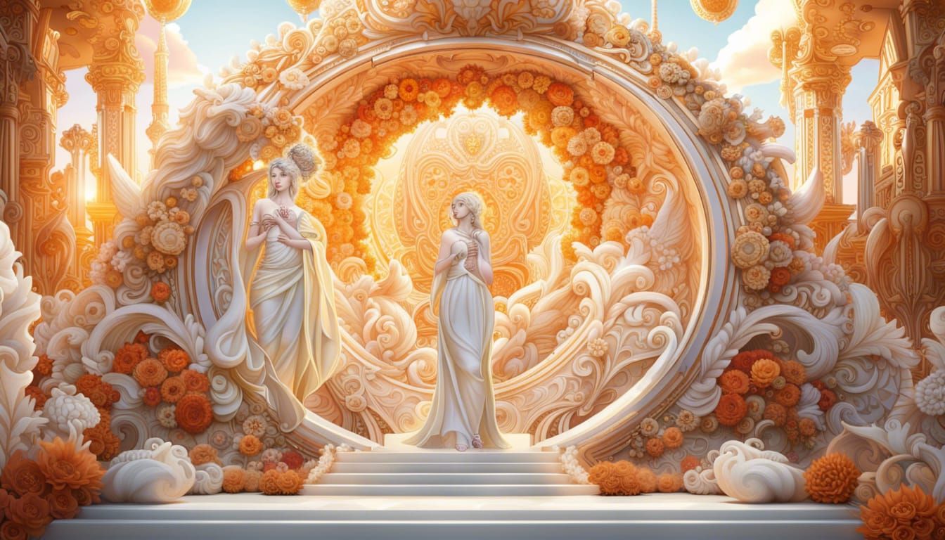 Heavenly World of Purity in Romantic Style