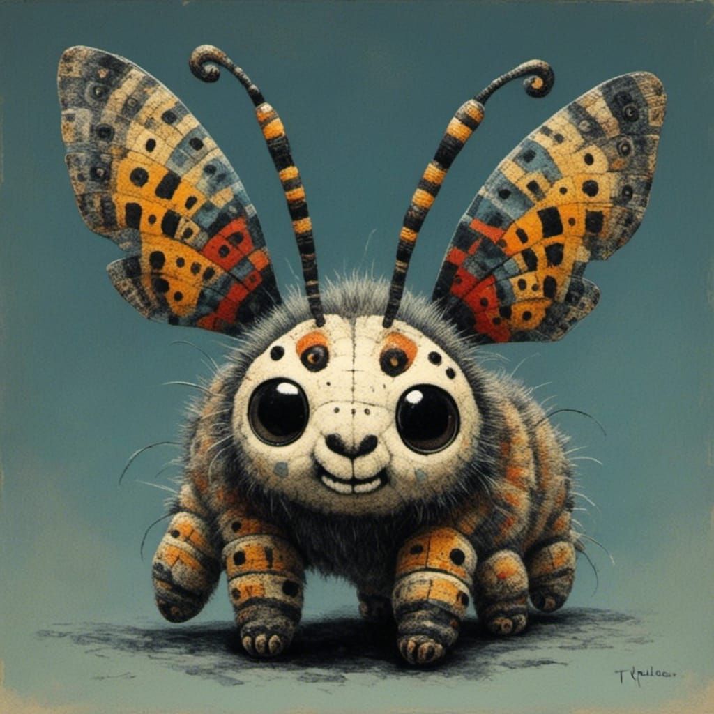 Abstract Figures in Primitive Graphic Style