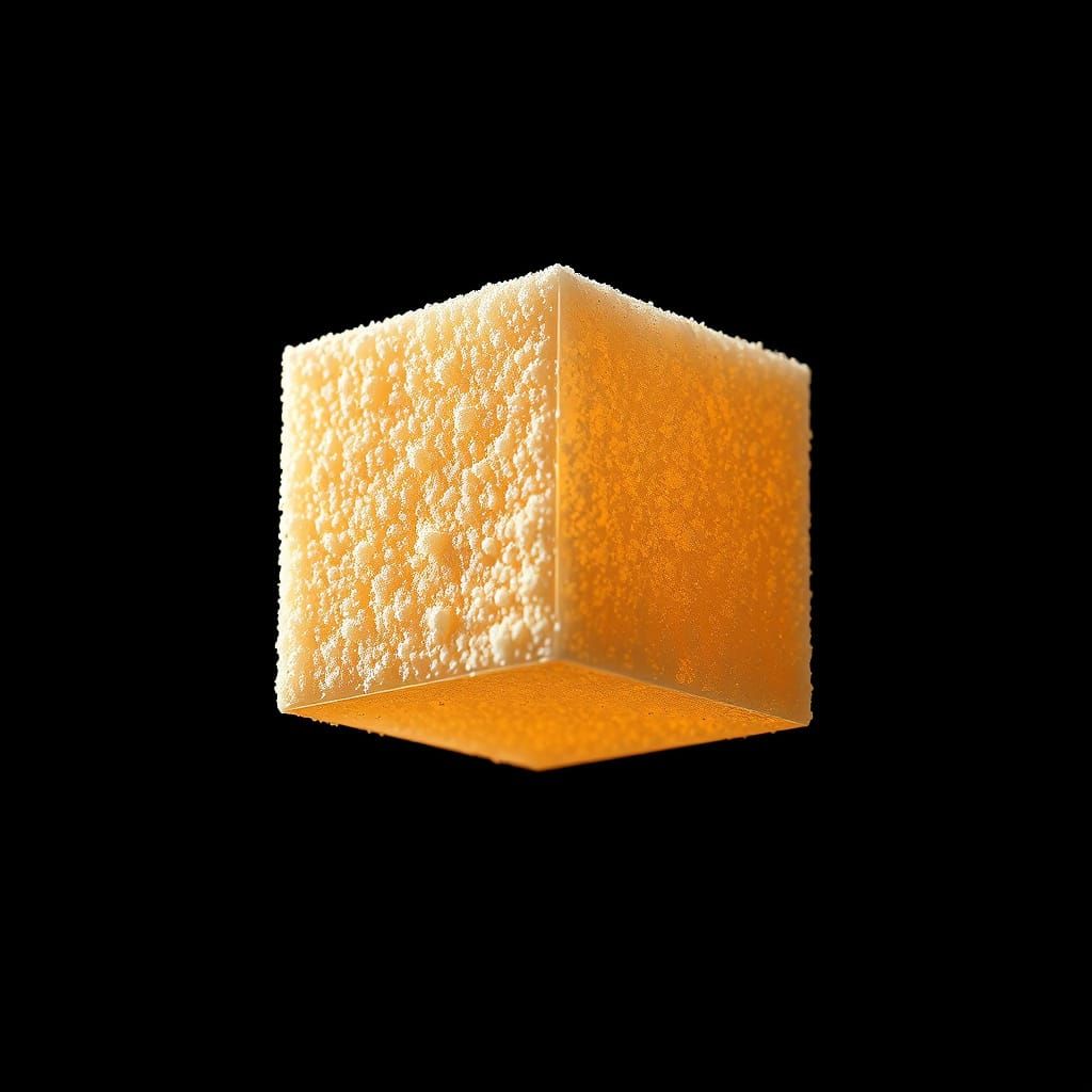 Sugar Crystal Cube in Cosmic Void