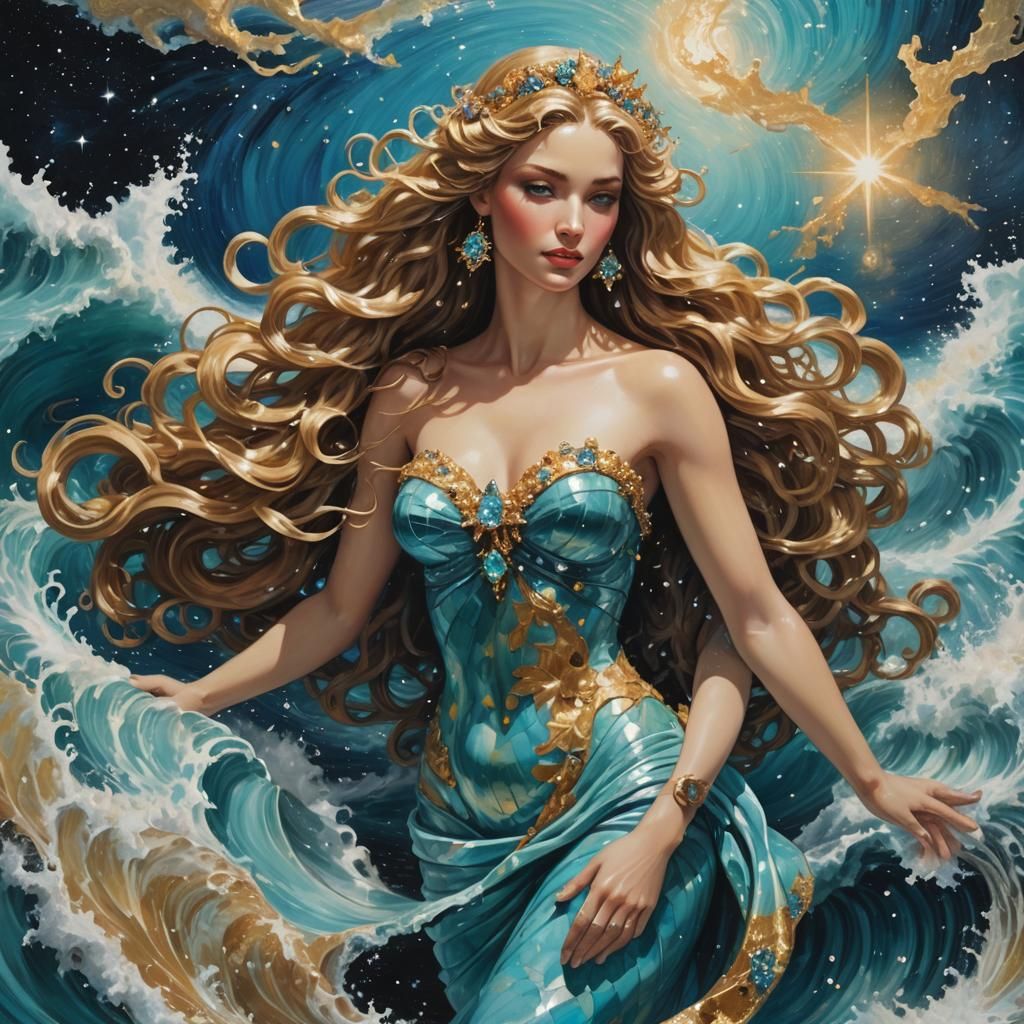 Aphrodite Emerges from the Starry Sea