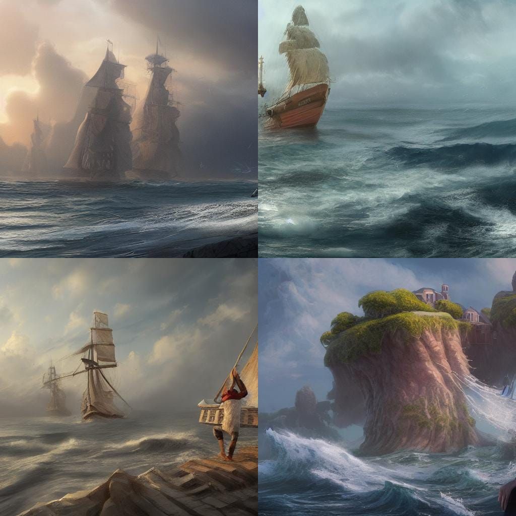 Seashore Sunset: Old Man Gazing at Horizon