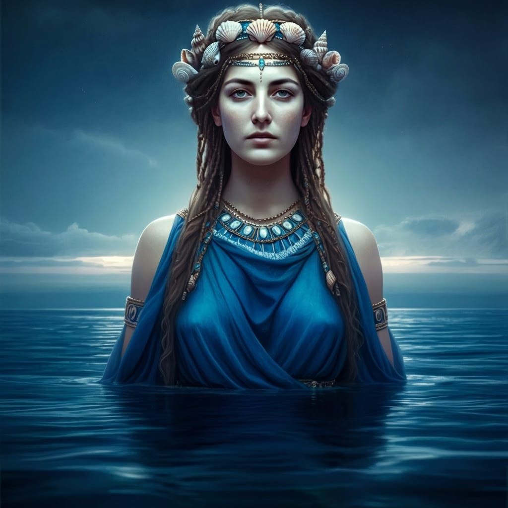Ethereal Etruscan Goddess Calaina Emerges from the Adriatic ...