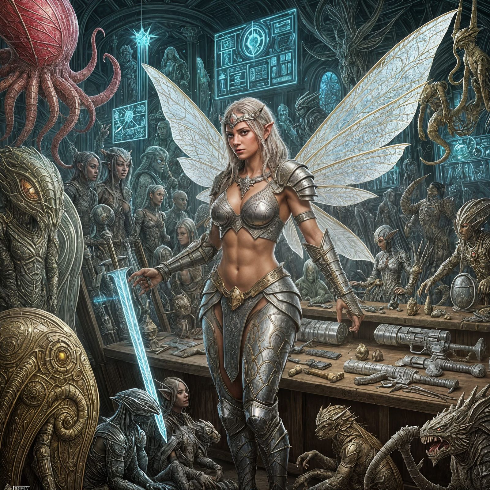 Fantasy Fairy Warrior at Alien Weapons Market