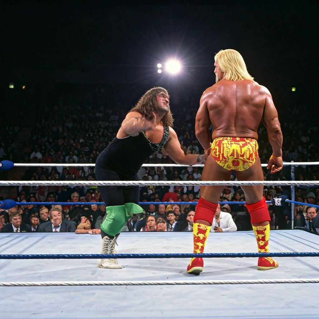 Heavenly Wrestling Match: Hogan vs. Savage