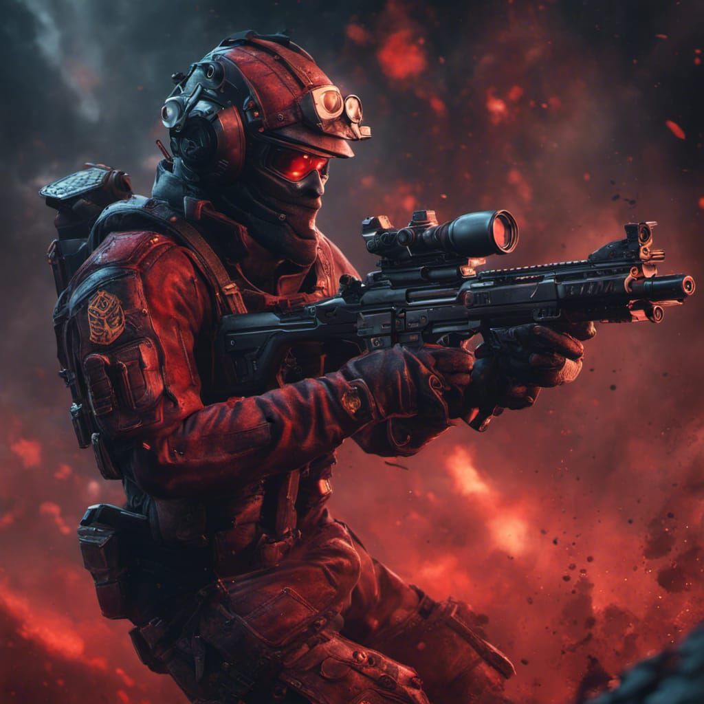 Mobile Task Force Member Shoots Shadow