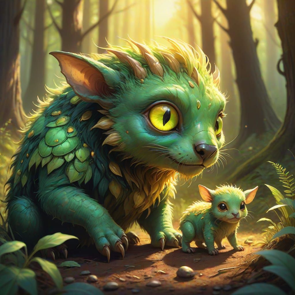 Maggot Beast Hybrid Nurturing Baby Animals