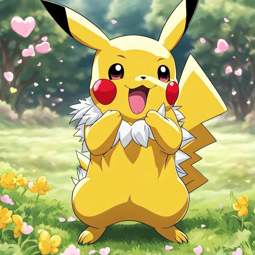 Pikachu Blowing Kisses