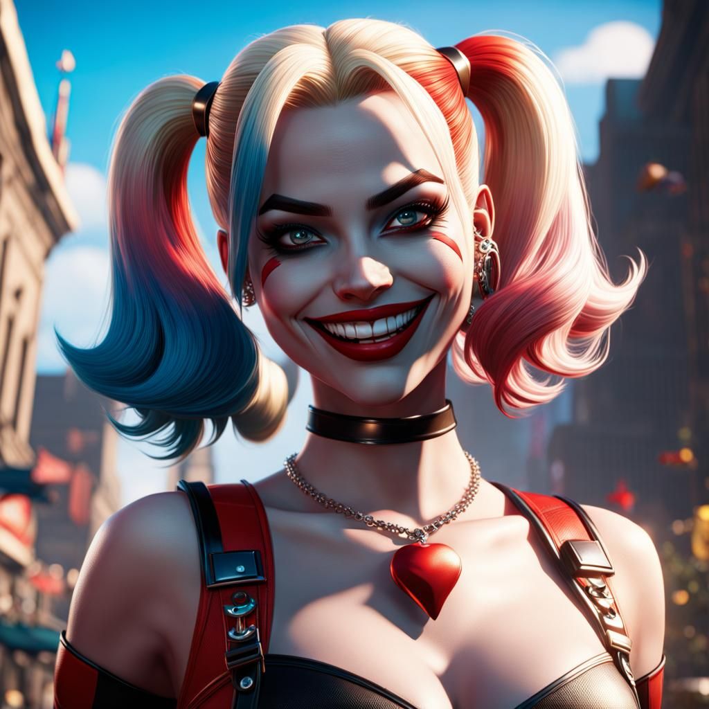 Harley Quinn Grin: High Concept Art