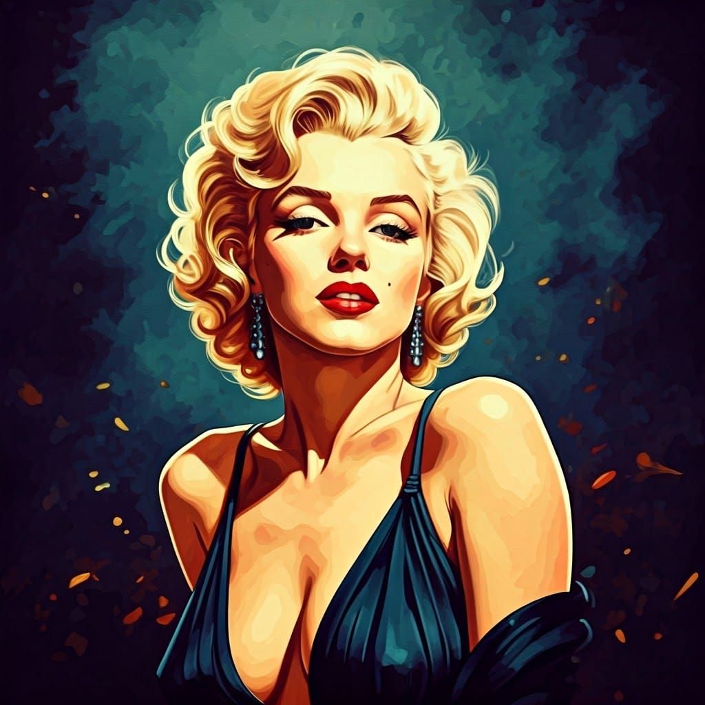 Marilyn Monroe in Film Noir Style