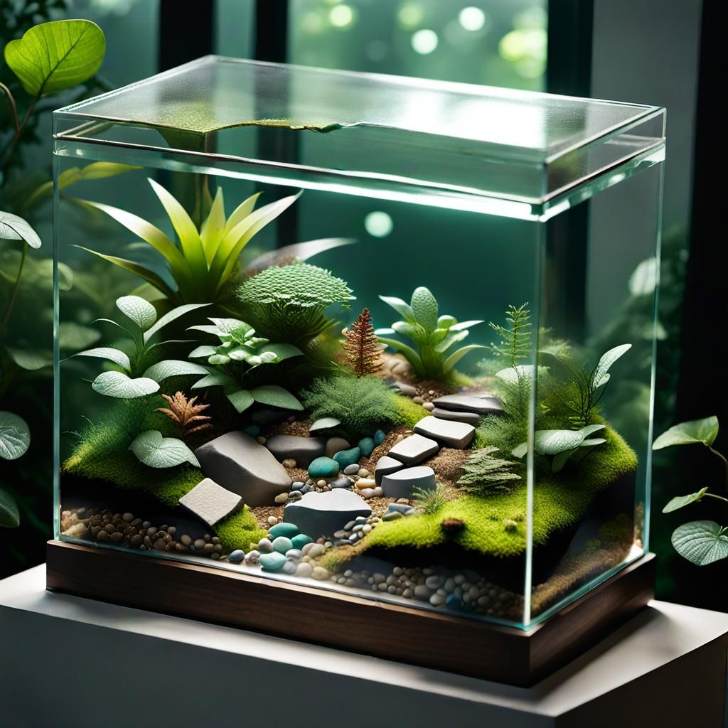 large rectangular terrarium