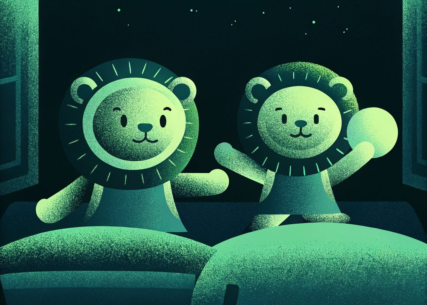 Quantum Dots and Semiconductor Nanocrystals Light Up Romping Baby Lions