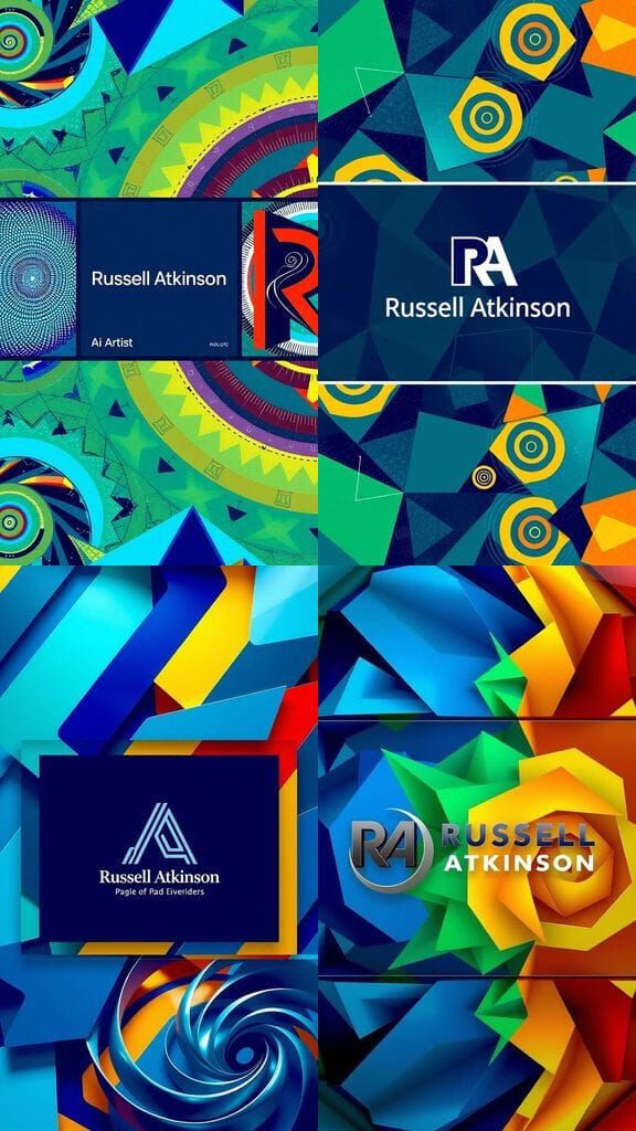 Vibrant Three-Panel Art Display with 3D Effects and Optical ...