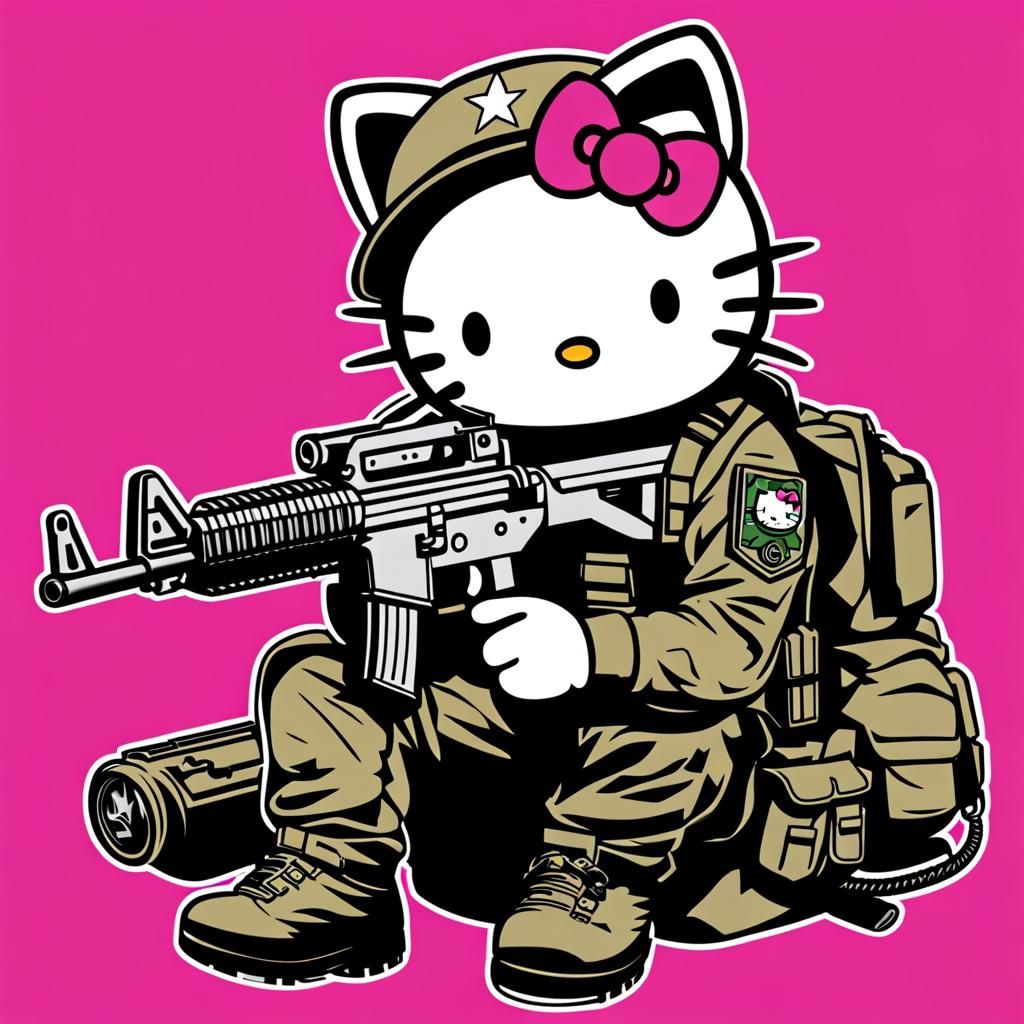 Hello Kitty: Call of Duty Operator