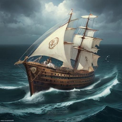 Surreal Animal Dream in Heavy Sea