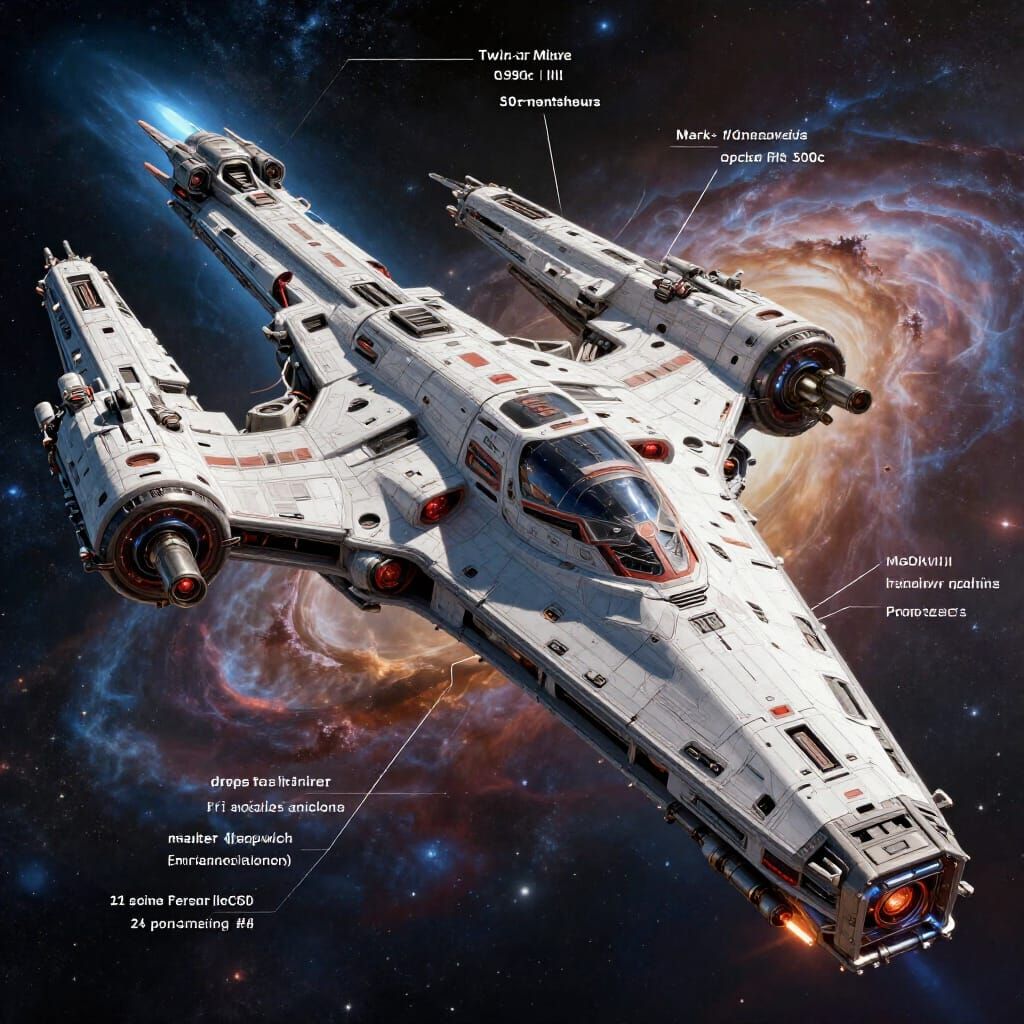 Epic Starship Prometheus in Hyperrealistic Cinematic Style