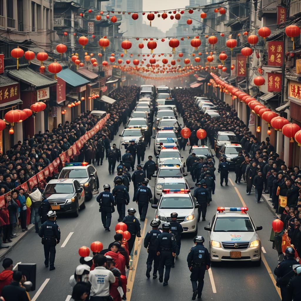 Chinese New Year Parade in China: Street Photography