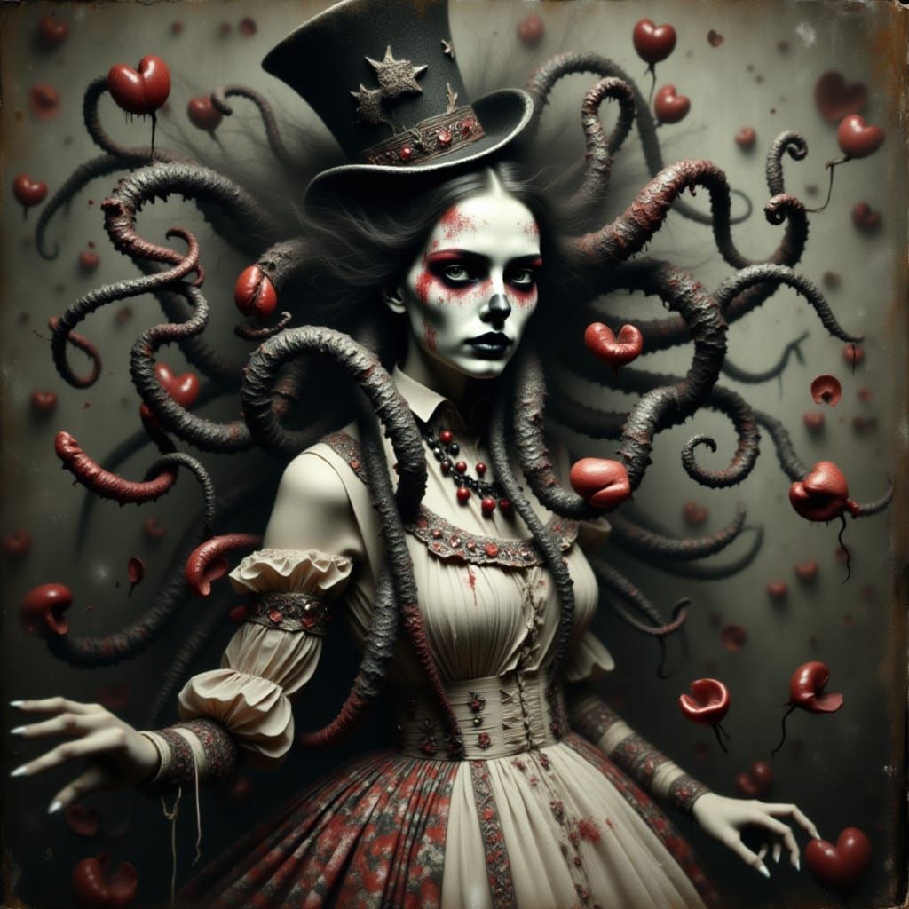 Medusa as Alice in Wonderland: Morbid Fairytale