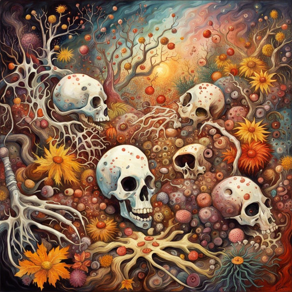 Surreal Disco Brawl in Post-Impressionist Style