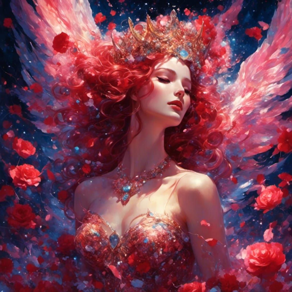 Aphrodite: Goddess of Love in Dark Fantasy Style