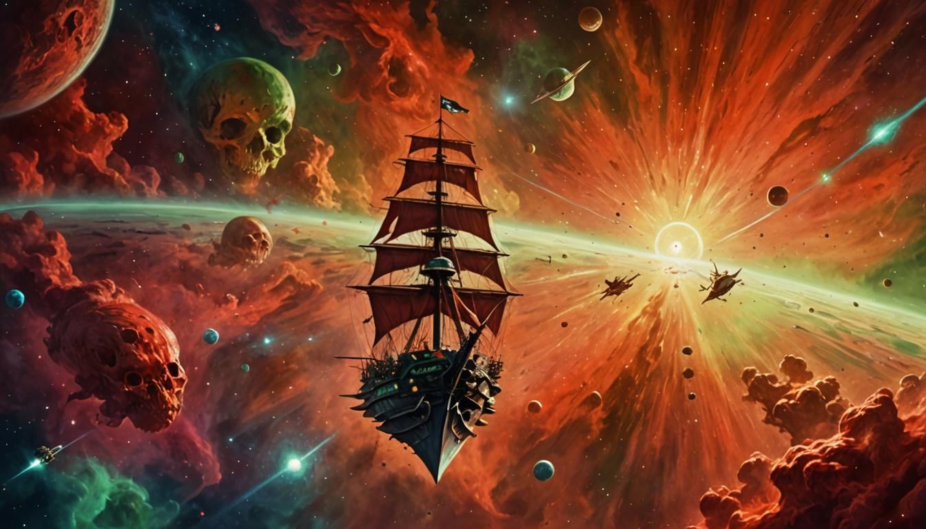 Space Pirates : In the Dead Sea Nebula, Treasure not far awa...